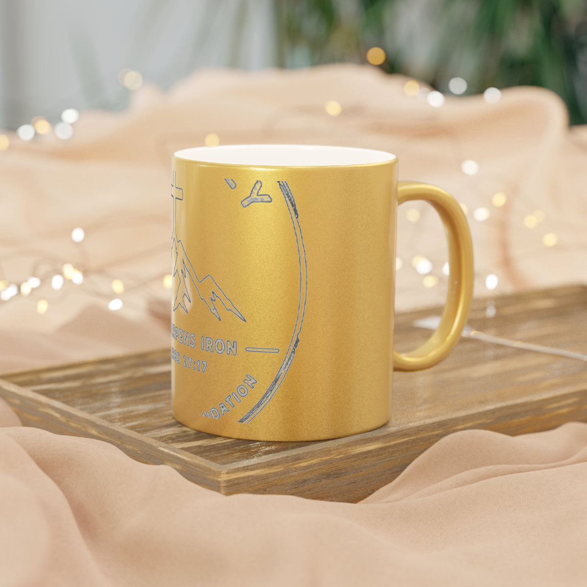 Fatherly Metallic Gold Mug