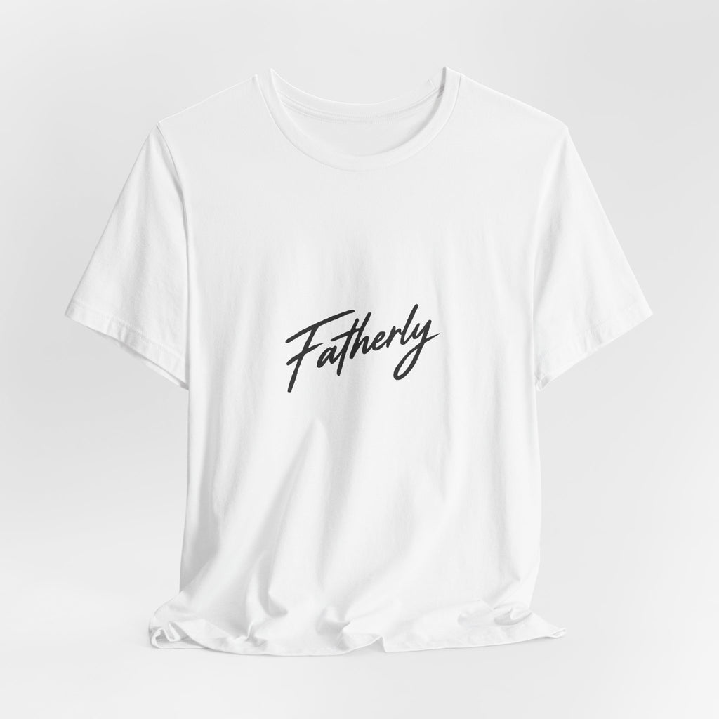 Fatherly Script Tee - White