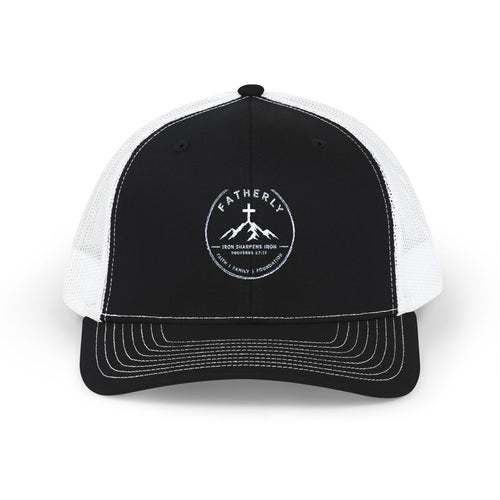 The Fatherly Hat - Black/White, front view