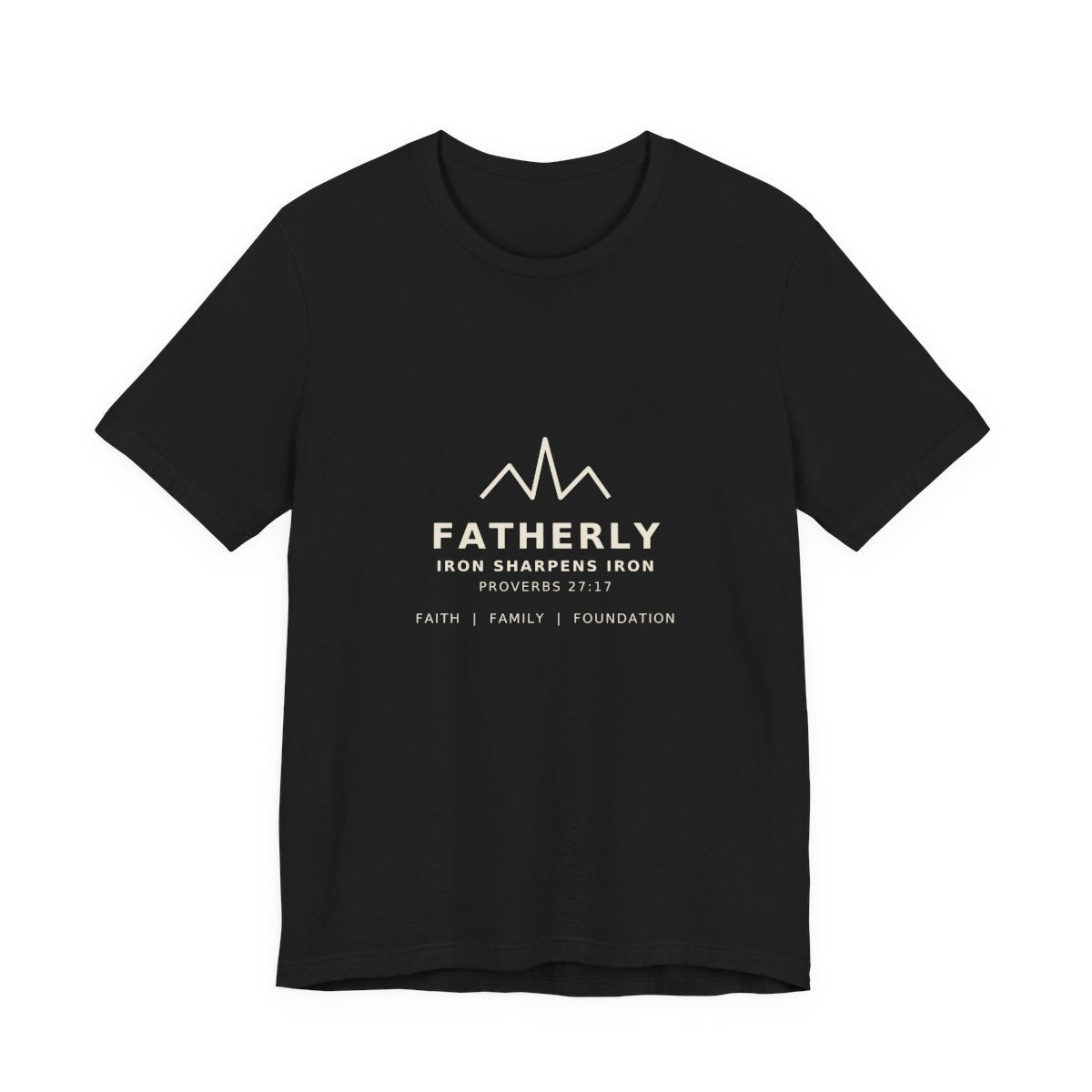 The Fatherly Tee with mountain mark